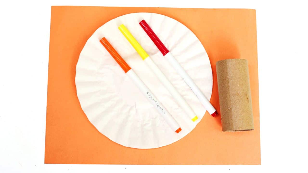 coffee filter fall tree supplies.