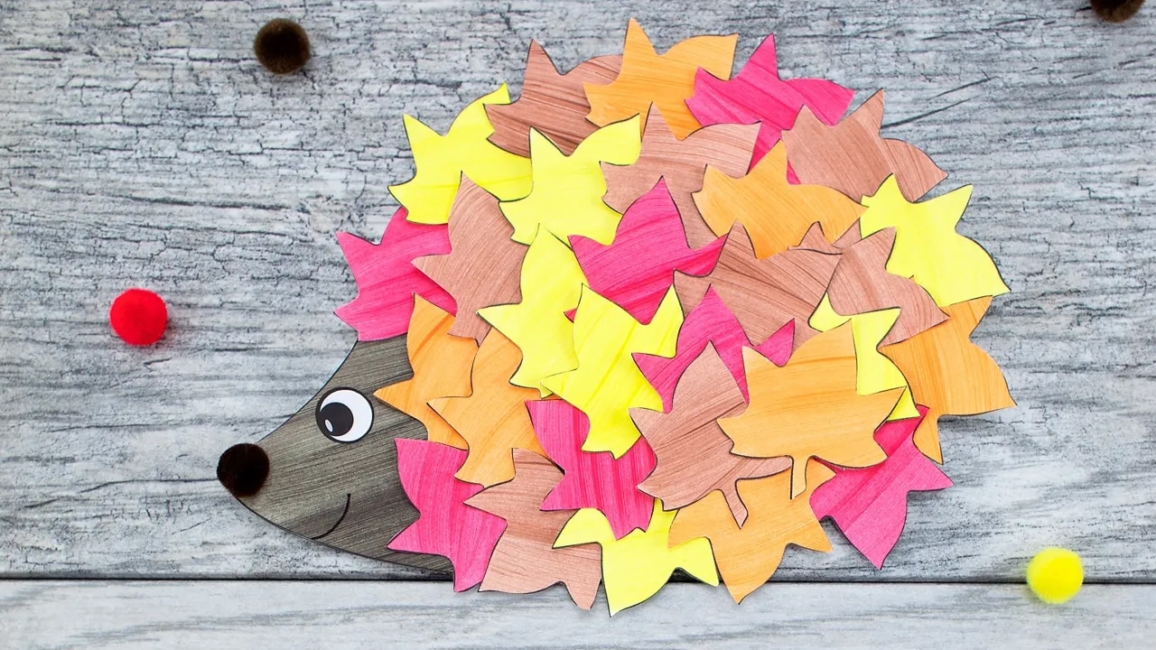 Fall Hedgehog Craft.
