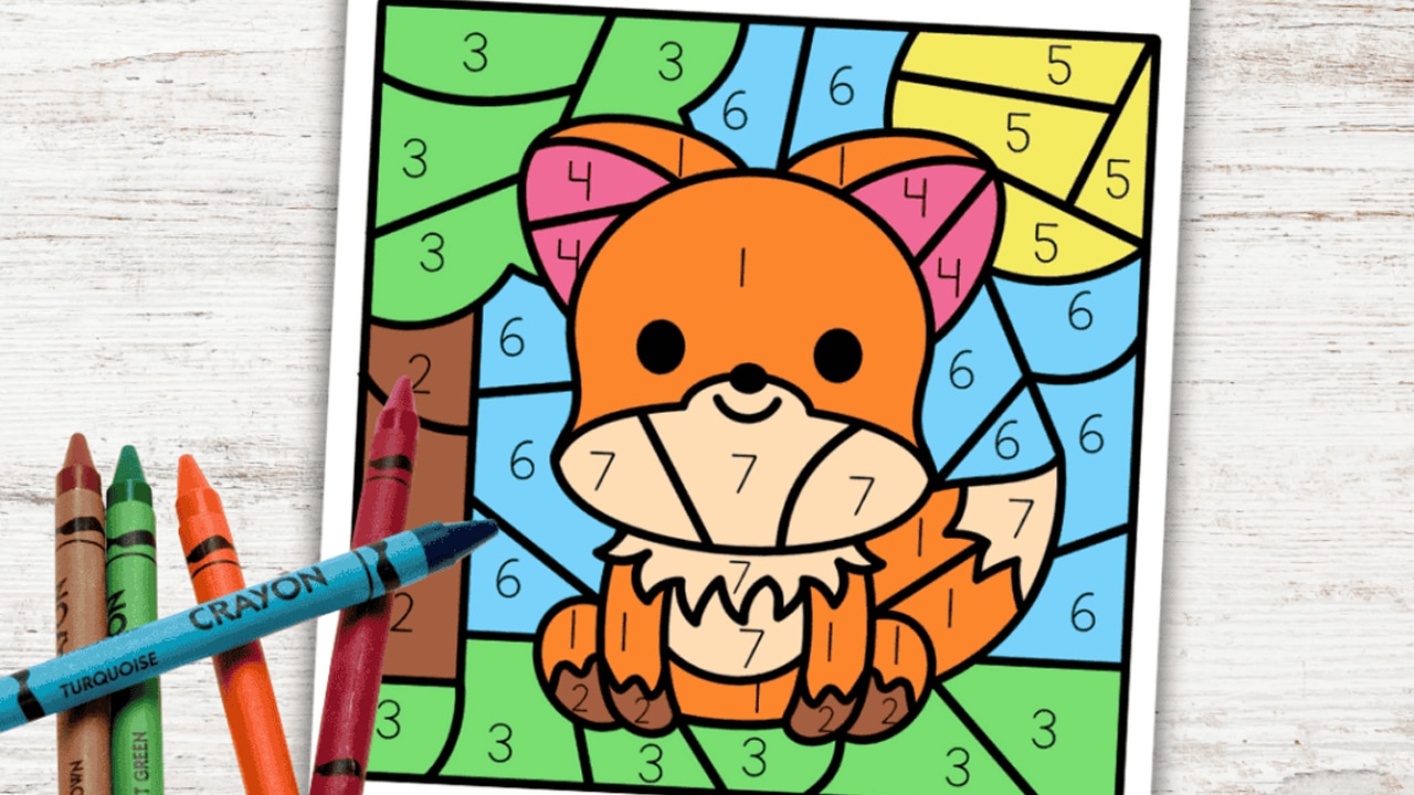 Fox Color by Number.
