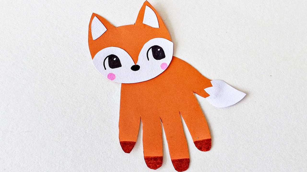 Handprint Fox Craft.