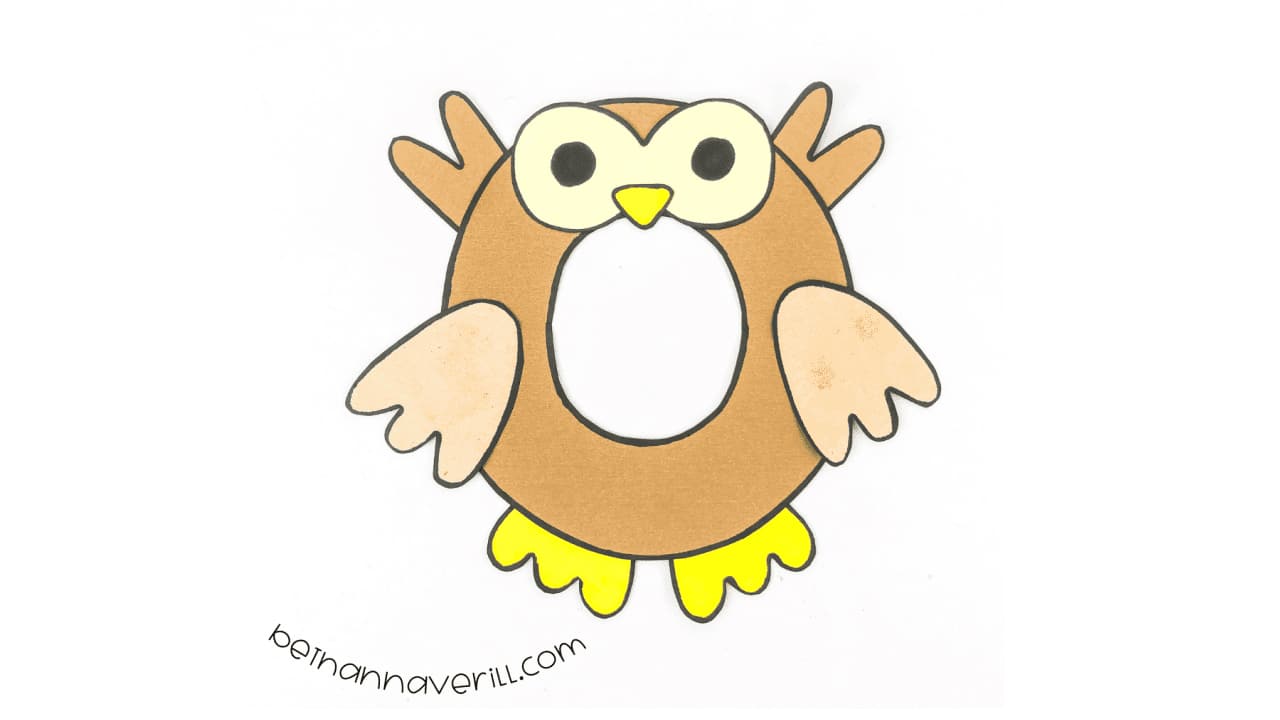 Lowercase o is for Owl Craft.