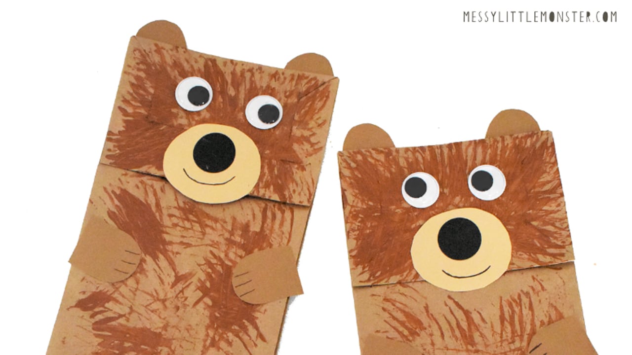 Paper Bag Bear Craft.