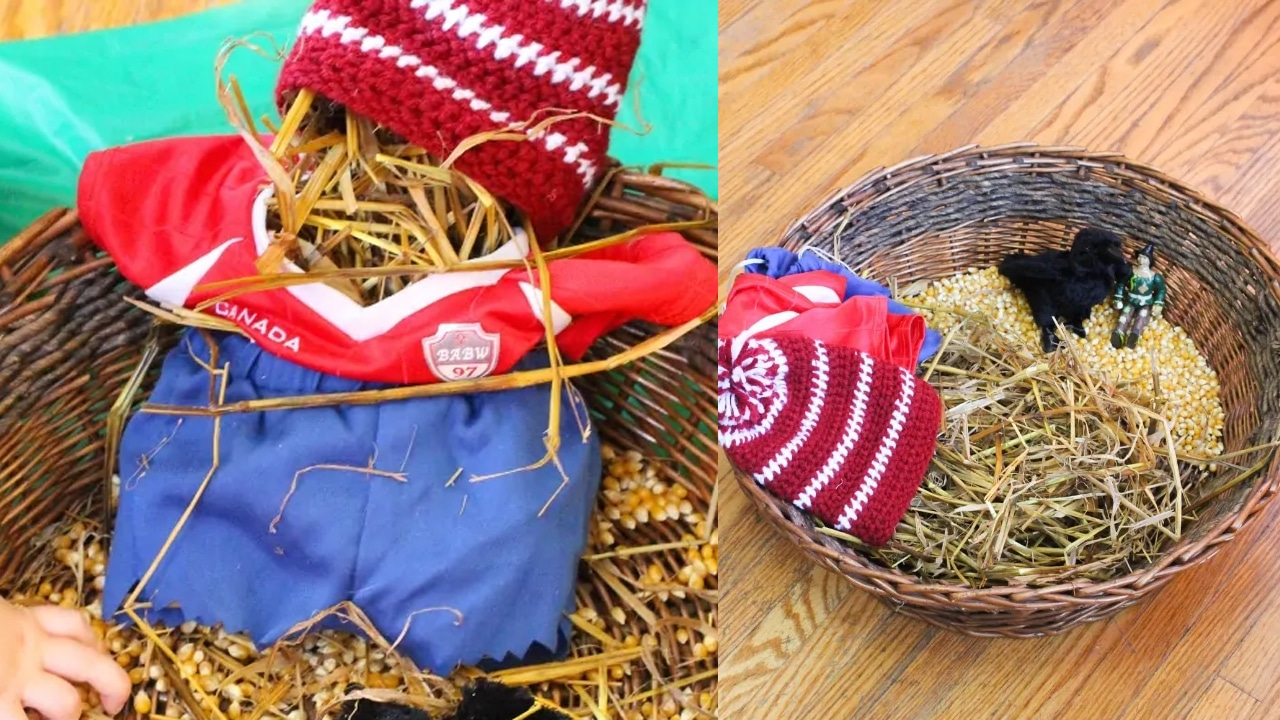 Scarecrow Sensory Bin.