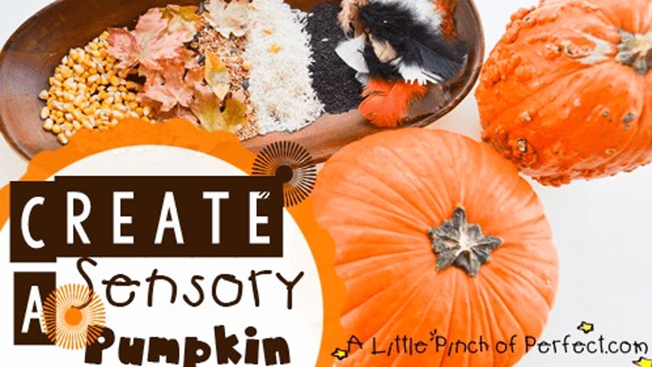 Sensory Pumpkin Decorating.