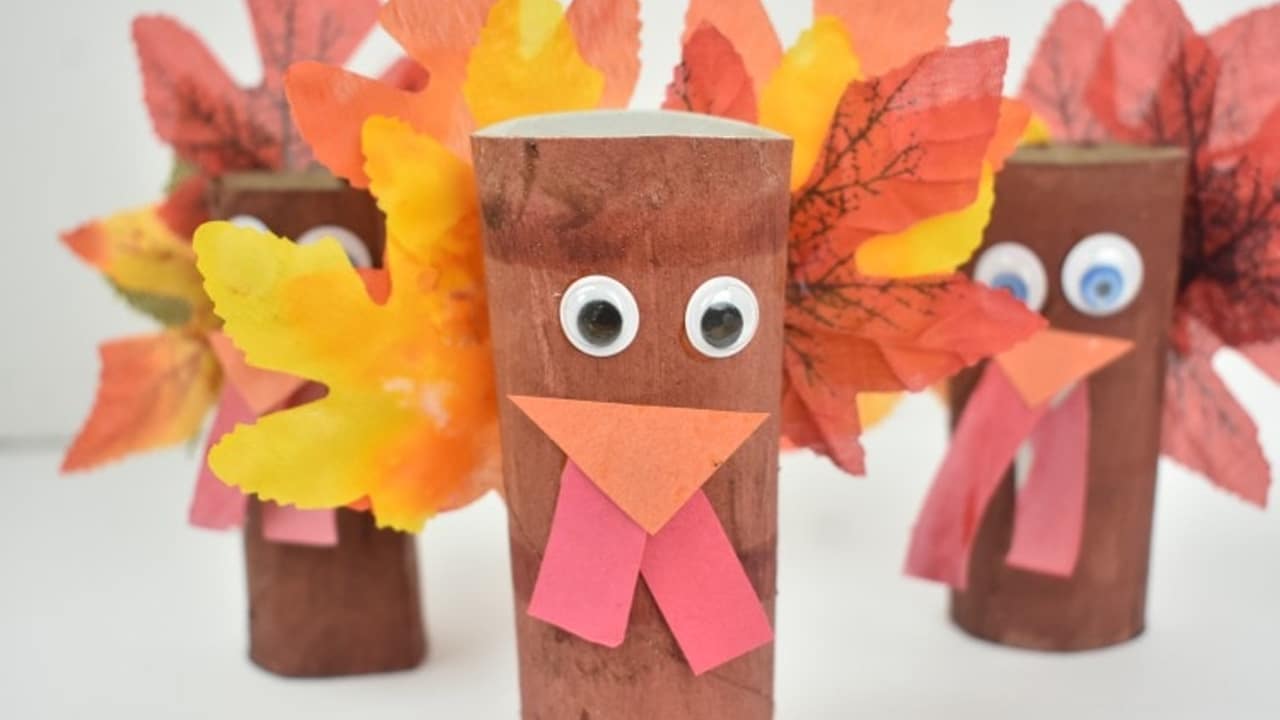 Turkey Toilet Paper Roll Craft.