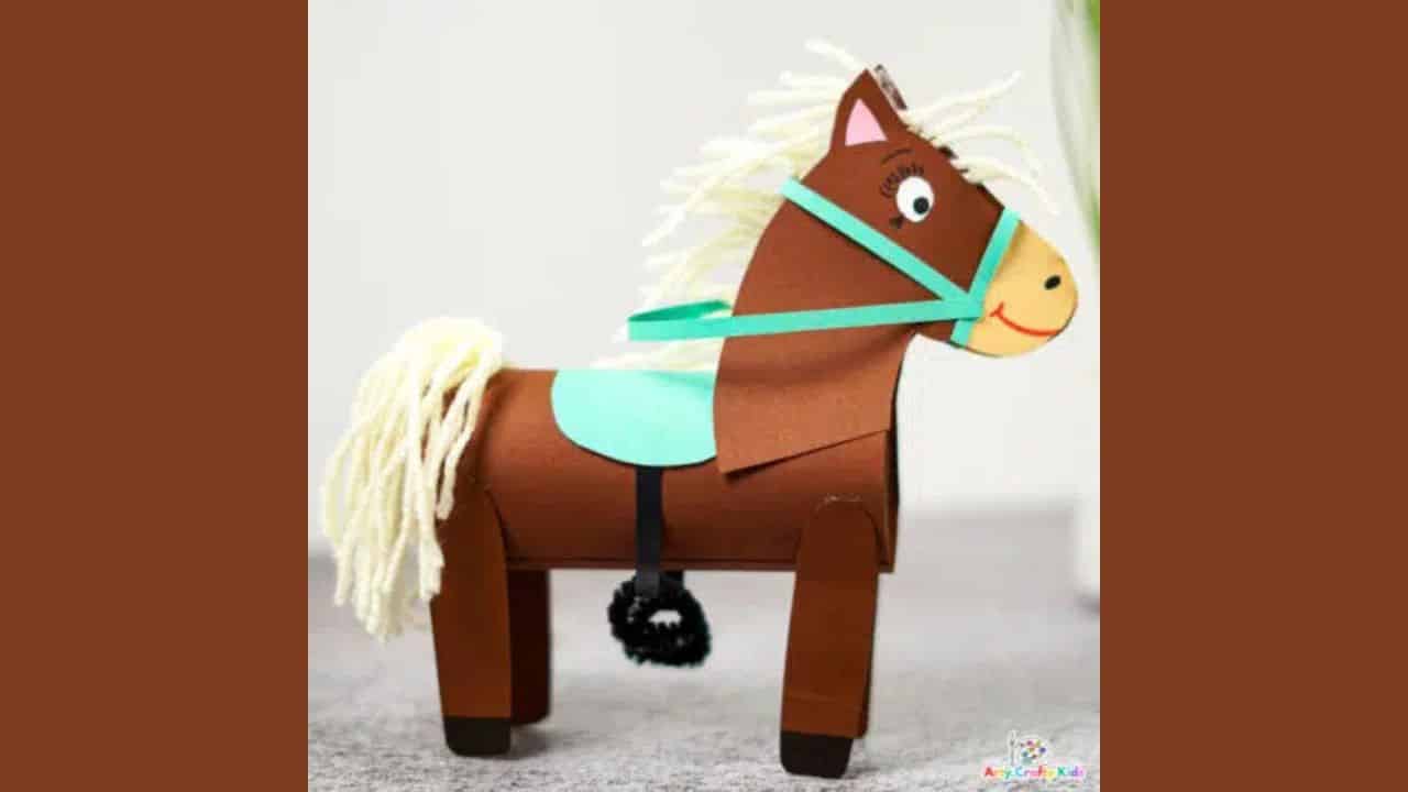 Paper Roll Horse Craft.