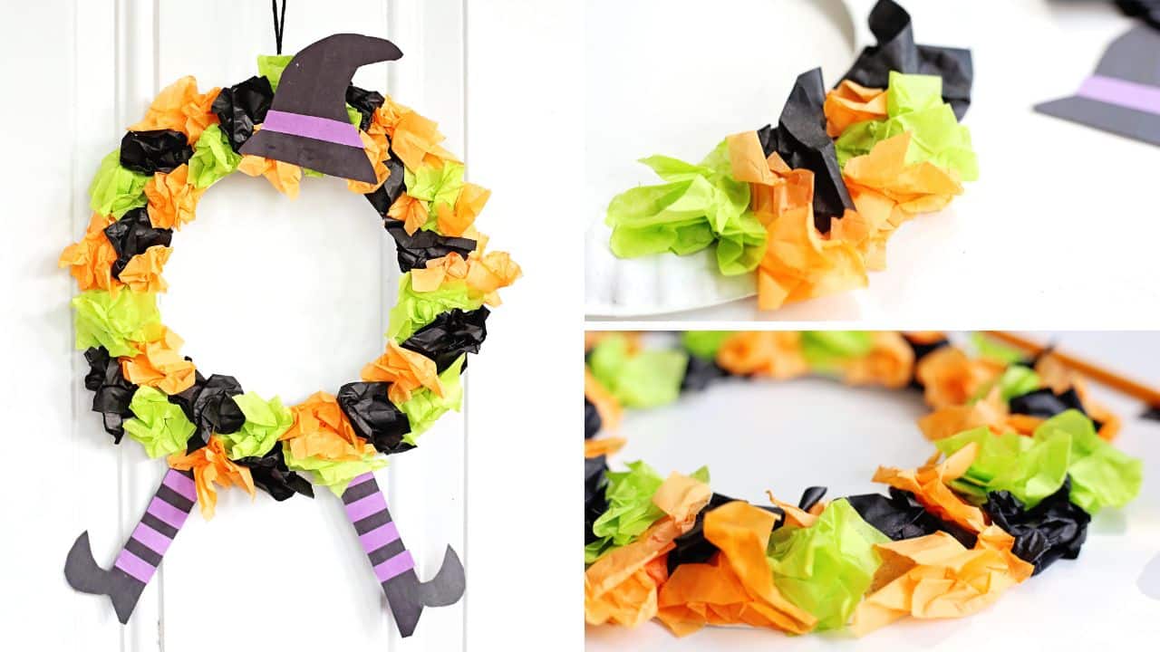 witchs hat paper plate wreath final.