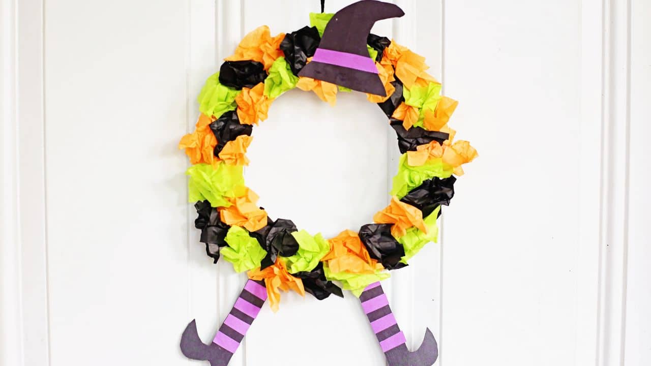 Witch Paper Plate Wreath